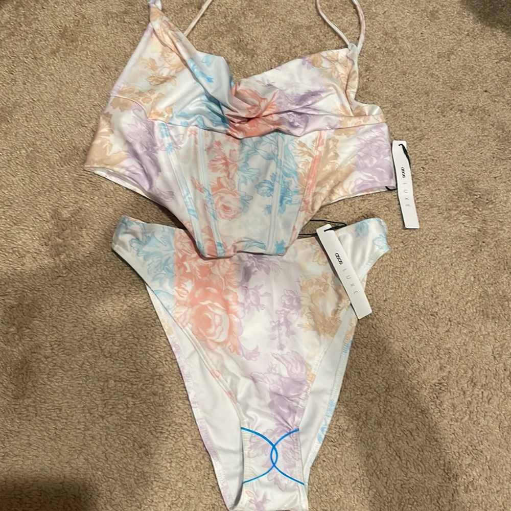 ASOS Luxe Pastel Bikini Set NWT
